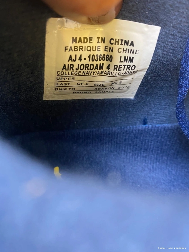 Rep Husky Retro Air 4 Jordan AJ4-1036660 Michigan (PE) 0713